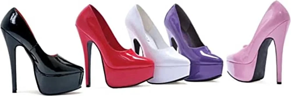 Ellie Shoes 6.5" Stiletto Heel Pumps, Sexy Synthetic Design for Dancers & Performers, Available in Multiple Colors