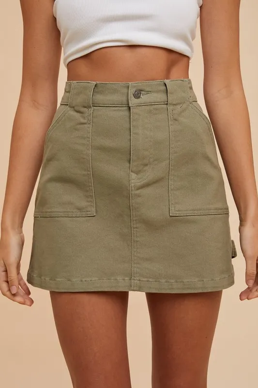 Annie Wear Cargo Denim -minihame