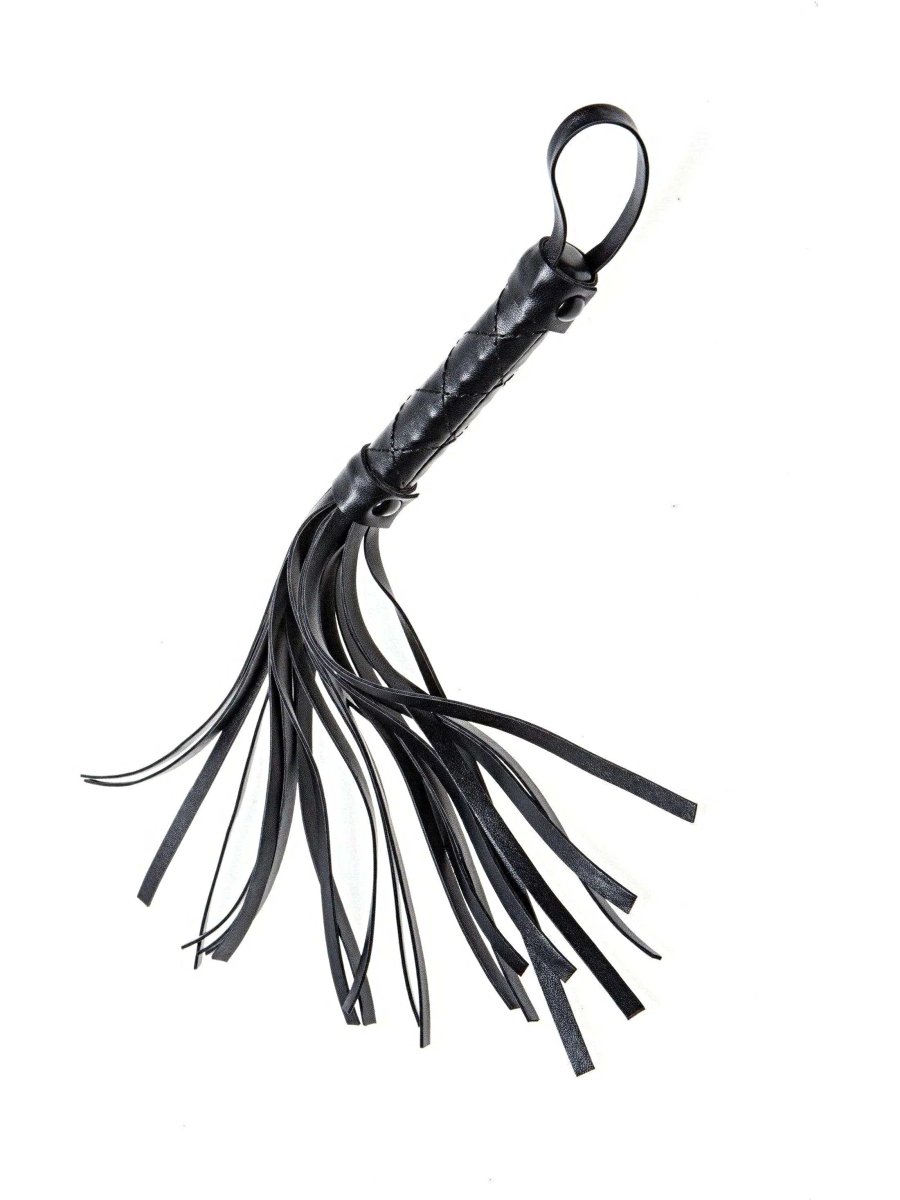 Allure Lingerie X-PLAY Black Quilted Mini Whip Fetish Accessory - O/S