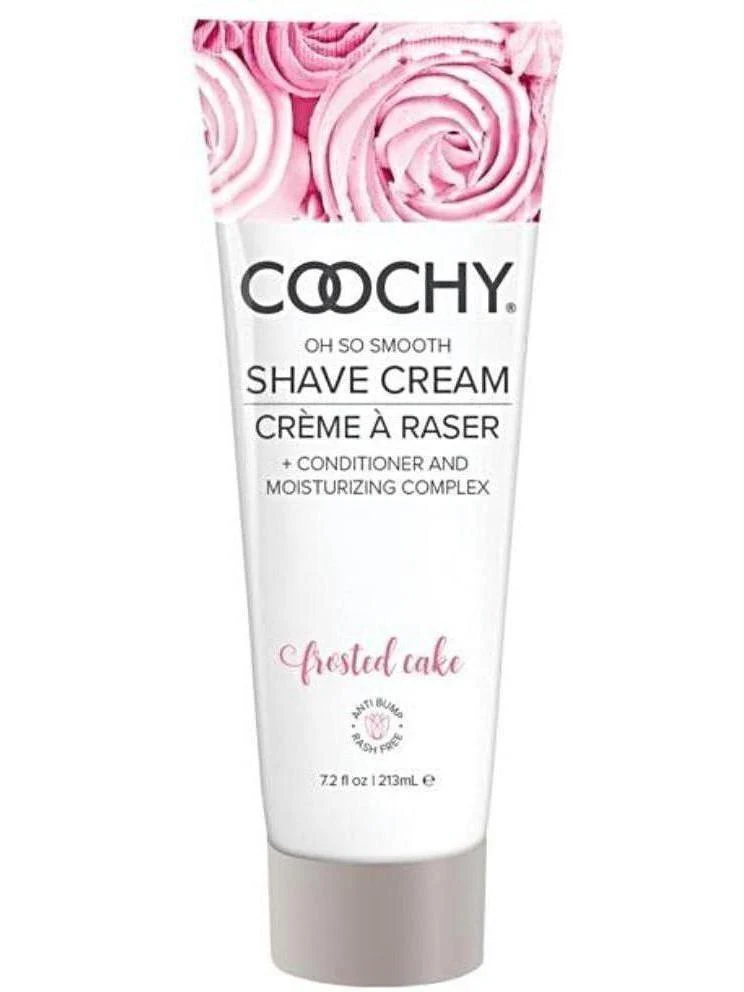 Naisten parranajovoide - COOCHY Frosted Cake, 7.2 Oz - Ihottumaton, kosteuttava Bliss
