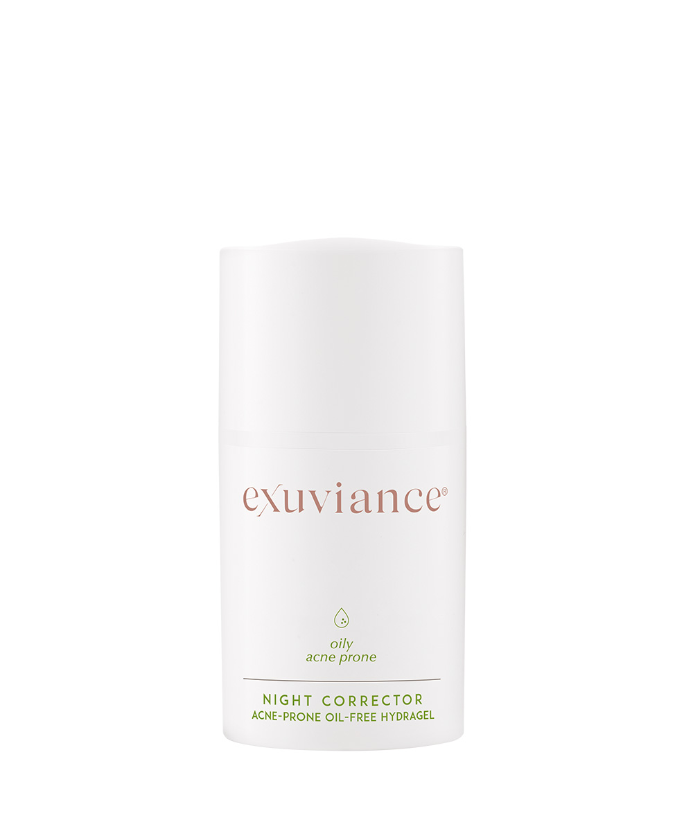 Exuviance Night Corrector, tasapainottava hoitovoide rasvoittuvalle iholle