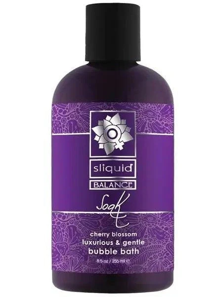 Sliquid Balance Soak Cherry Blossom -kylpy - 8.5 oz hellävarainen kylpyvaahto sheavoilla